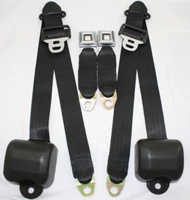 1979 - 1993 Mustang Seat Belt assembly with Retractors Front and Rear ...